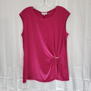 Calvin Klein Size Large Pink Sleeveless Top